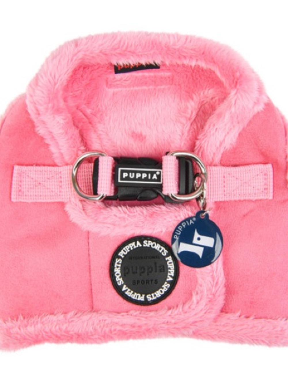 Puppia Pink Fleece smart tag dog vest